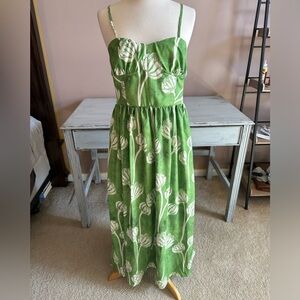 NWOT Ruthie Grace Green Midi/Maxi Dress